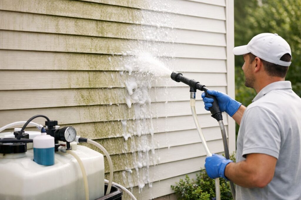Soft Washing for Siding: When It Beats High Pressure