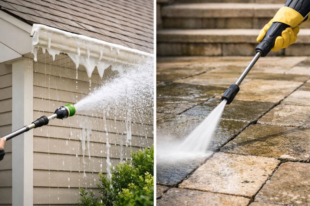 Soft Washing vs Pressure Washing: What’s the Real Difference?
